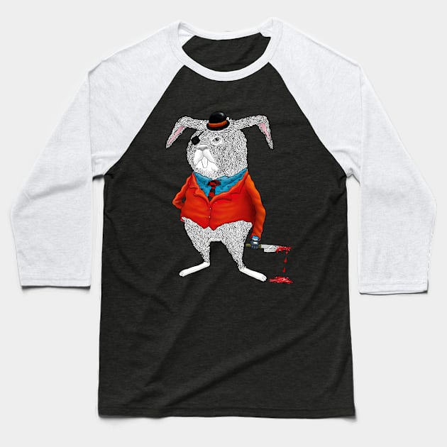 Rabbit Mafia Baseball T-Shirt by gunberk